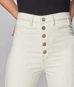 Stevie High Rise Loose Jeans Ivory - Lush Lemon - Women&