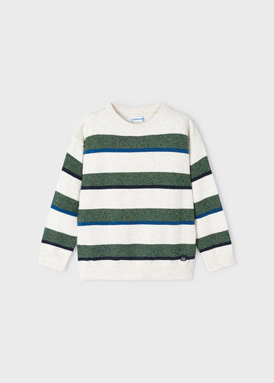Striped Knit Sweater - Lush Lemon - Children's Clothing - Mayoral - 8445445949002