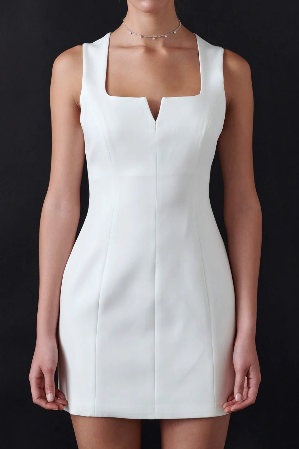 Endless Rose - Structured Mini Dress White / M Endless Rose - Structured Mini Dress White / M