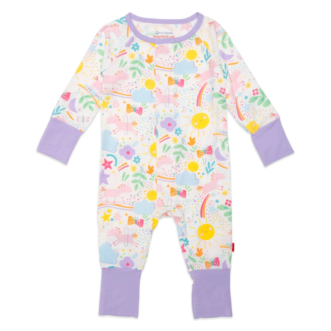 Sunny Day Vibes Magnetic Convertible Coverall - Lush Lemon - Children's Clothing - Magnetic Me - 840318772592