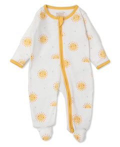 Sunny Day Zippered Footie - Lush Lemon - Kissy Kissy - 195165183672
