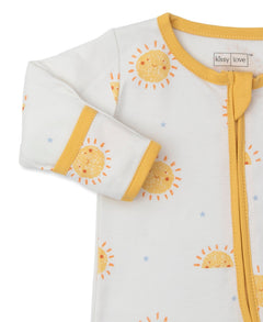 Sunny Day Zippered Footie - Lush Lemon - Kissy Kissy - 195165183672