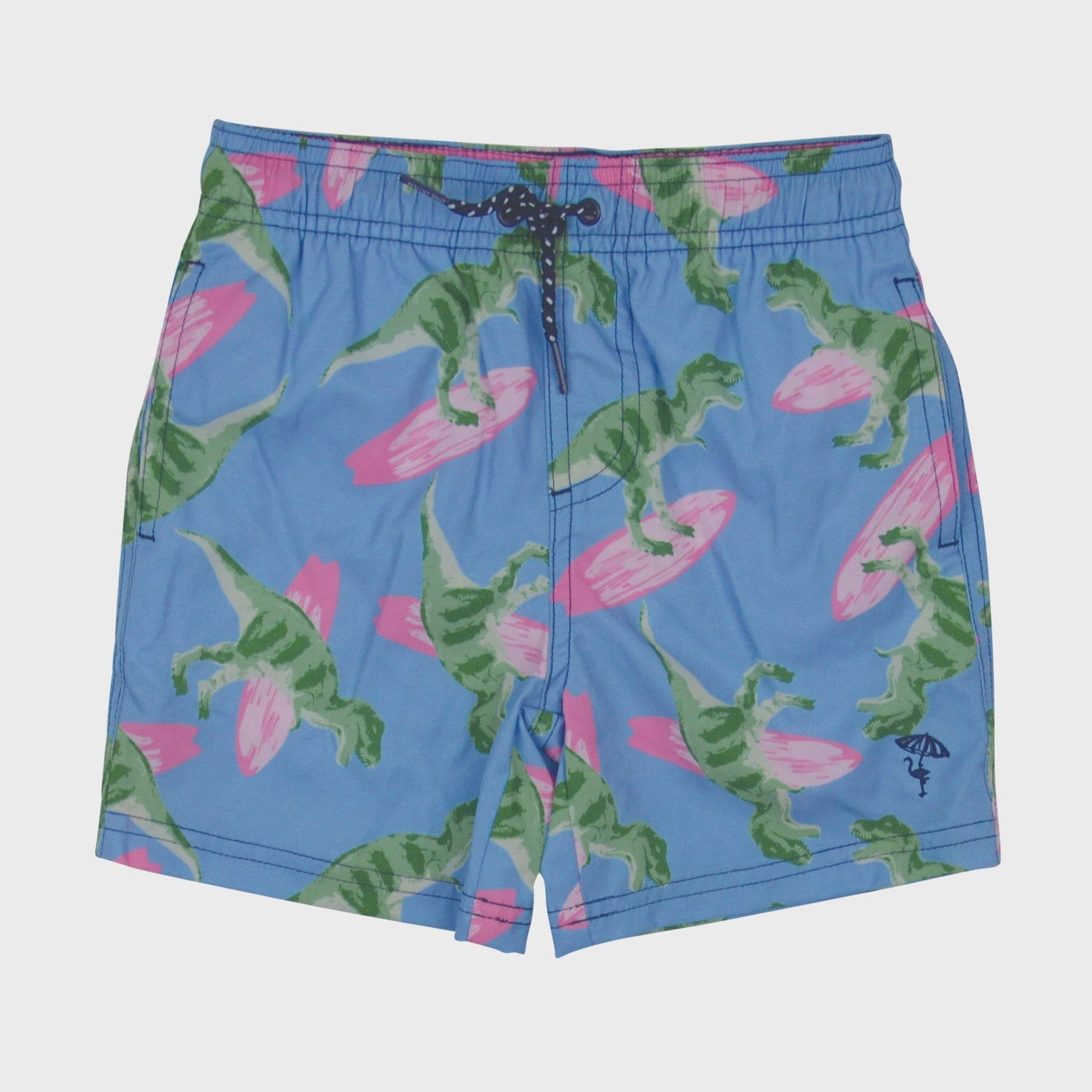 Surfin Dino Boys Swim Trunk - Lush Lemon - Children's Clothing - Shade Critters - 841713113034