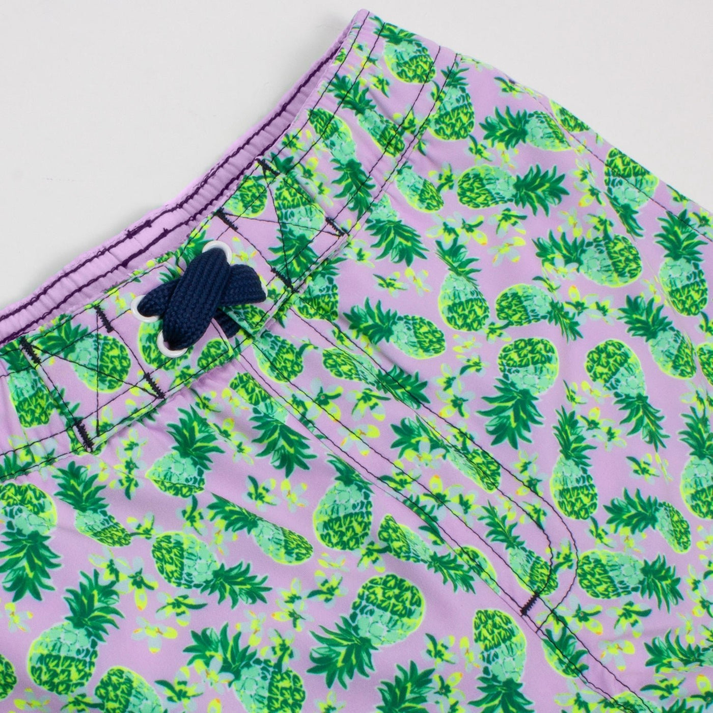 Swim Trunks Boys Pineapple Lilac - Lush Lemon - Children's Clothing - Shade Critters - 841713198314