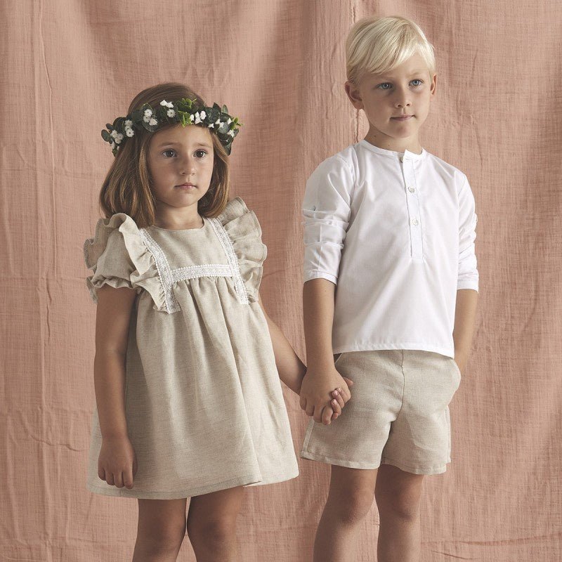 Terra Short & Shirt Set - Lush Lemon - Children's Clothing - Babidu - 8434394796003
