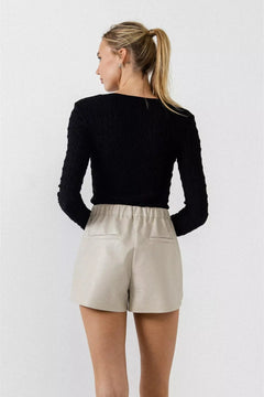 Texture Fitted Top - Lush Lemon - Women&