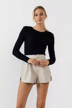 Texture Fitted Top - Lush Lemon - Women&