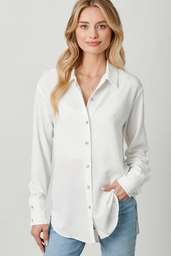 Textured Baggy Shirt - Lush Lemon - Women&