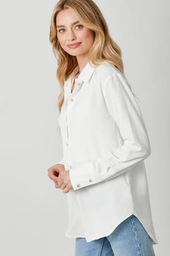 Textured Baggy Shirt - Lush Lemon - Women&