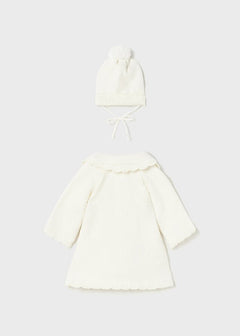 Tricot Coat W/Knit Hat - Lush Lemon - Children&