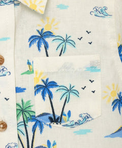 Tropical Woven Short Set - Lush Lemon - Children&