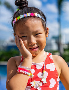 Unicorns &amp; Stars Neon Headband - Lush Lemon - Children&
