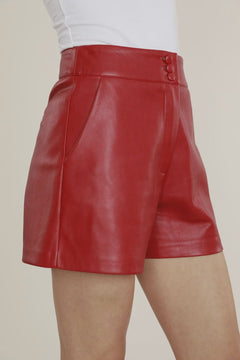 Vegan Leather Short - Lush Lemon - Women&