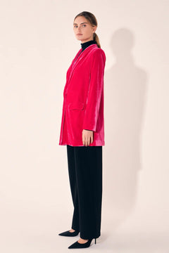 Velvet Blazer - Lush Lemon - Women&