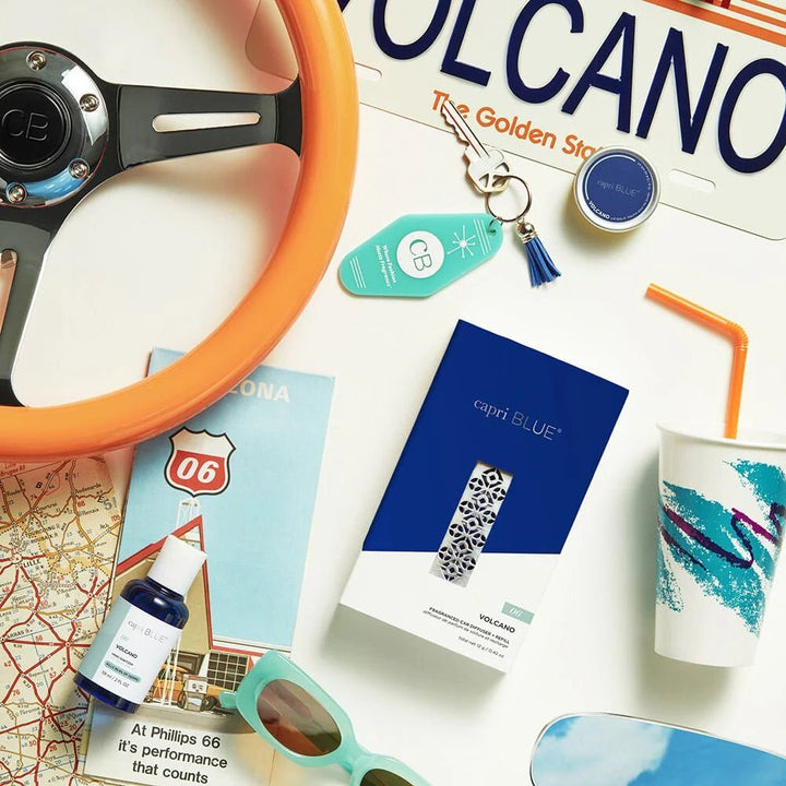 Volcano Car Diffuser + Refill - Lush Lemon - Bath Products - Capri Blue - 617018011999