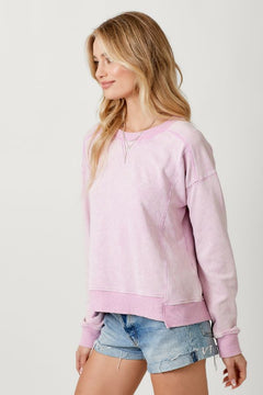 Washed Terry Top - Lush Lemon - Women&