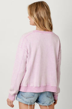 Washed Terry Top - Lush Lemon - Women&