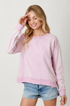 Washed Terry Top - Lush Lemon - Women&
