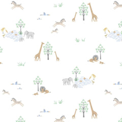 White Serene Safari Modal Magnetic Footie - Lush Lemon - Children&